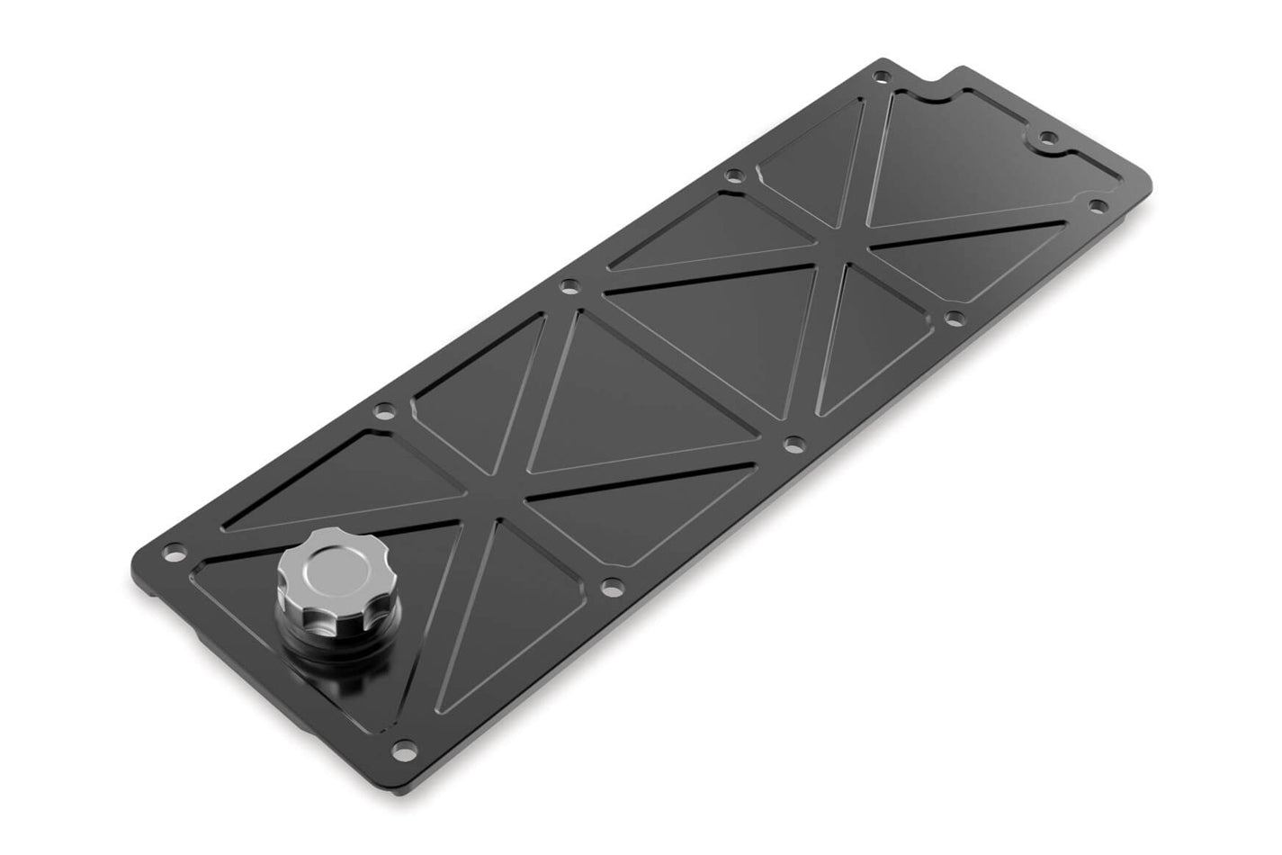 Holley LS Valley Cover w/Oil Fill - Black MPN HLY241-362 For GM LS-Series