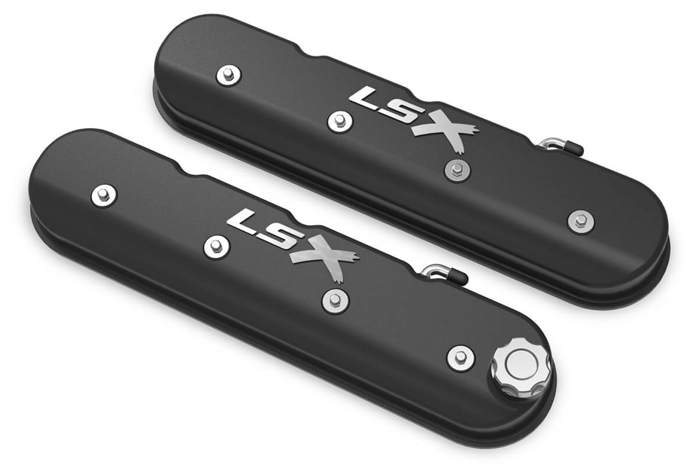 Holley LS Series Valve Covers w/LSX Logo MPN HLY241-407 For GM LS-Series