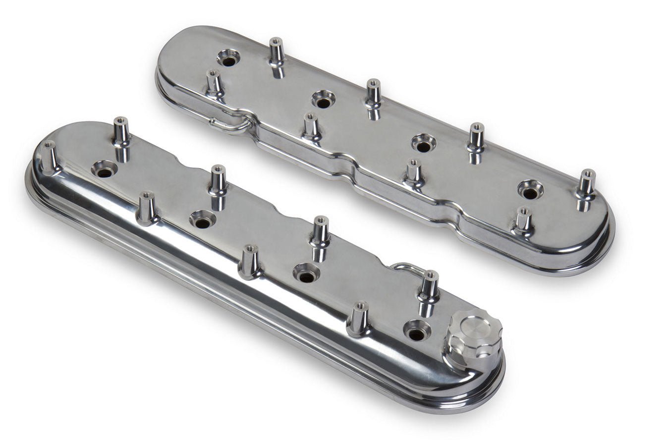 Holley GM LS1 Valve Cover Set - Polished MPN HLY241-90 For GM LS-Series