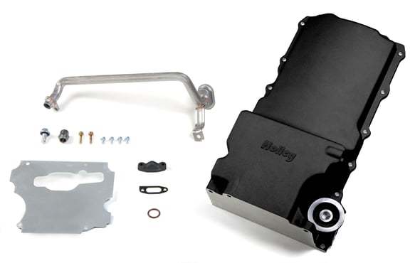 Holley GM Retro Fit Oil Pan - LS Engines - Black MPN HLY302-1BK For GM LS-Series, Pickup