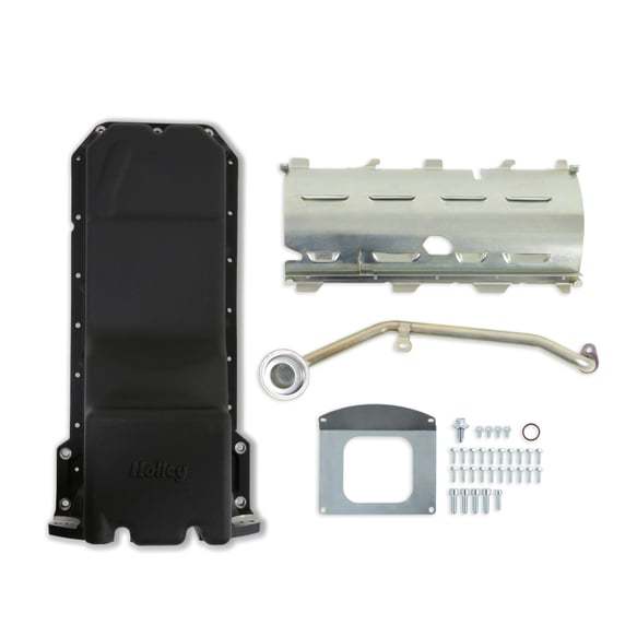 Holley Oil Pan Swap Kit 6.2 SC Gen III Hemi Rear Sump MPN HLY302-63BK For Mopar Pickup, Gen III