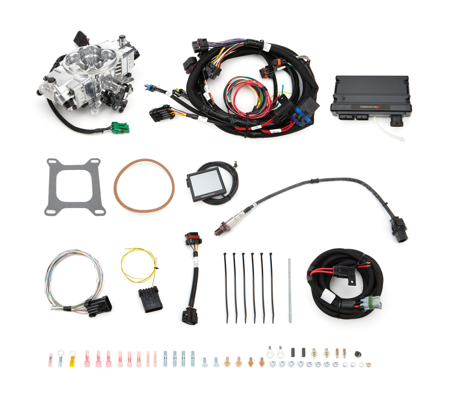 Holley Terminator X Stealth Kit 4150 Shiny Finish MPN HLY550-1001 For GM LS-Series, Stealth