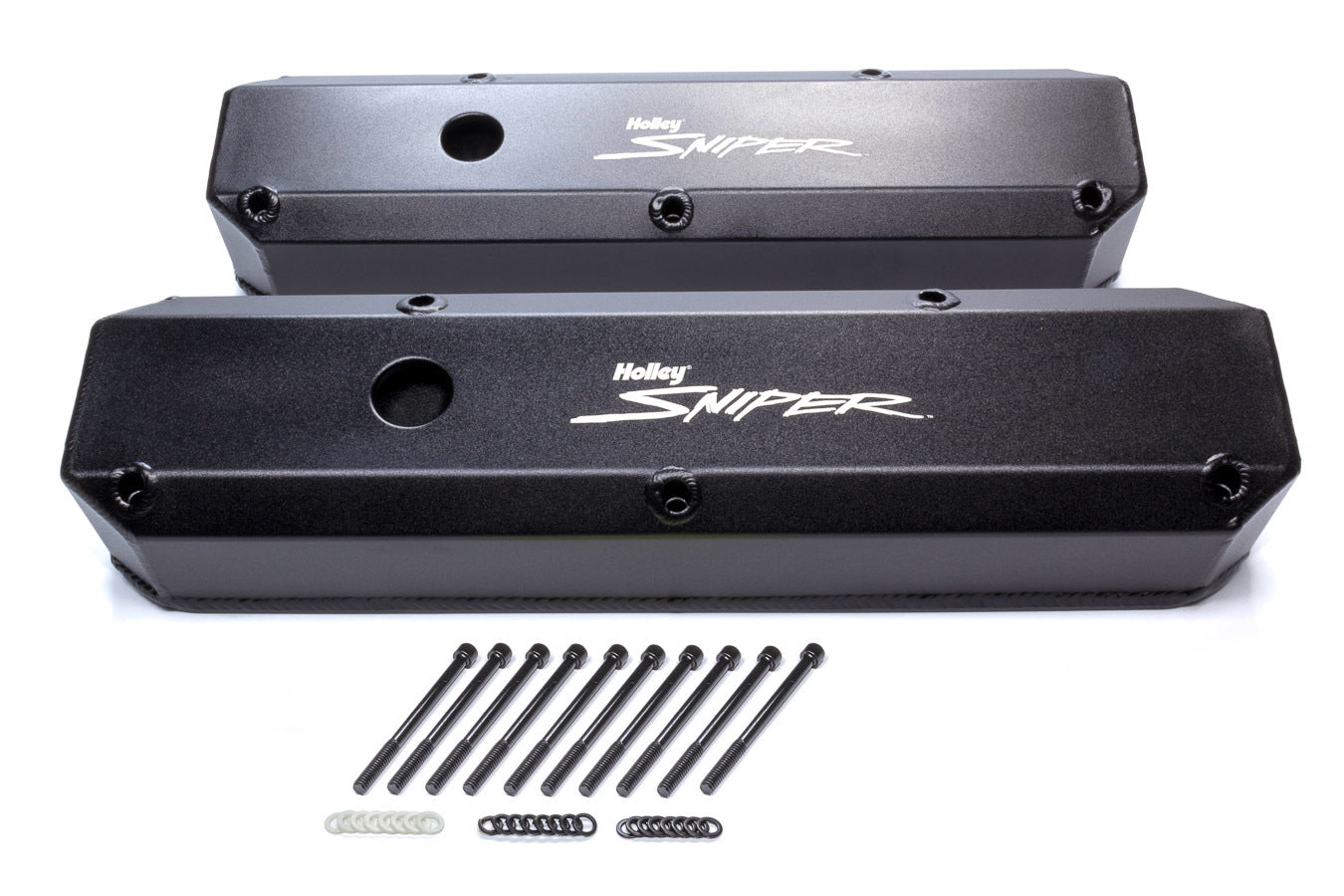 Holley Sniper Fabricated Valve Covers SBM Tall 64-91 MPN HLY890003B For Mopar