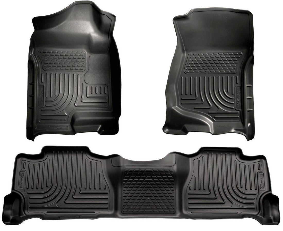 Husky Liners 07-14 Tahoe Floor Liners Black MPN HSK98251 For GM Fullsize SUV 2007-14