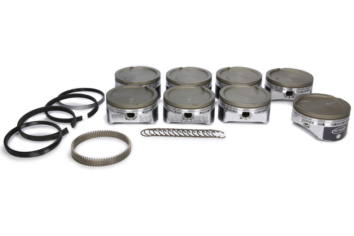 ICON PISTONS LS 6.0/6.2L Dish Forged Piston/Ring Set 4.005 ICNIC532CAKTS.005