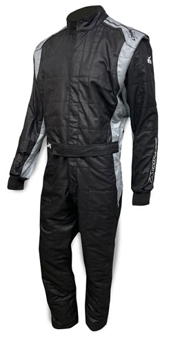 IMPACT RACING Suit Racer 2.0 1pc XX-Large Black/Gray IMP24222713