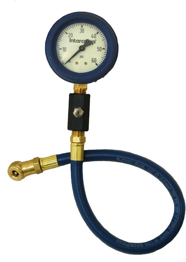 INTERCOMP Deluxe Air Gauge 2.5in 0-60 Glow-in Dark INT360070