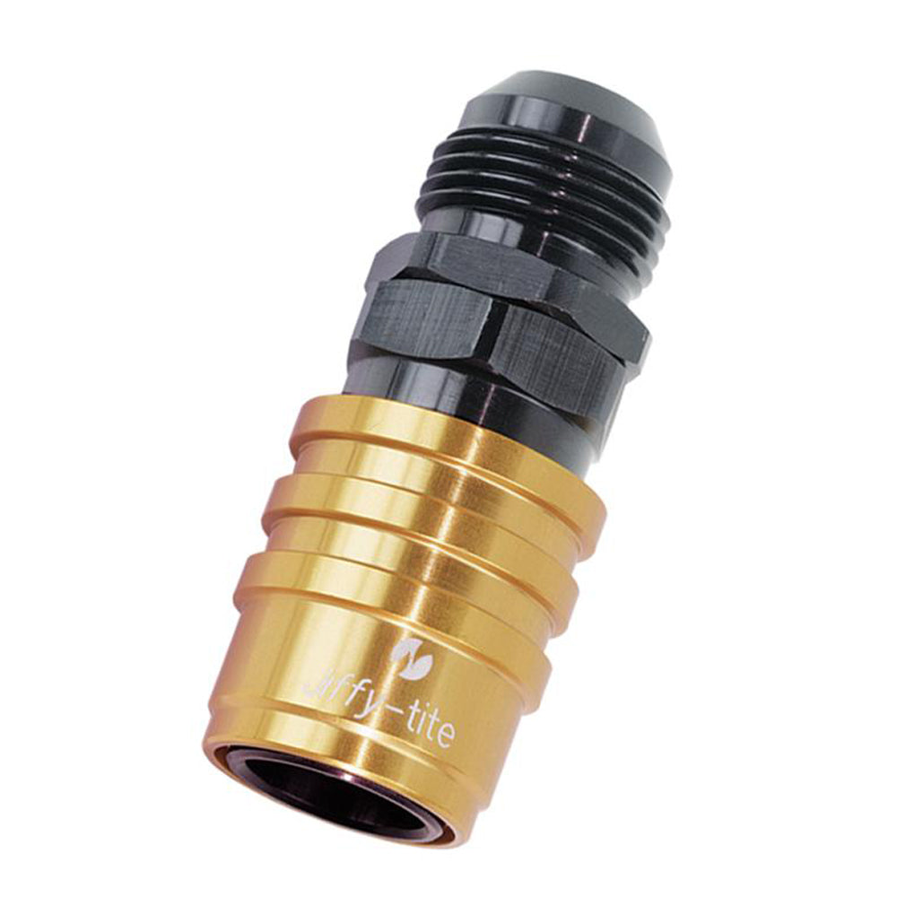 Jiffy-Tite 12an Male Socket Fitting Valvew/ Buna Seals MPN JFT51412BJ