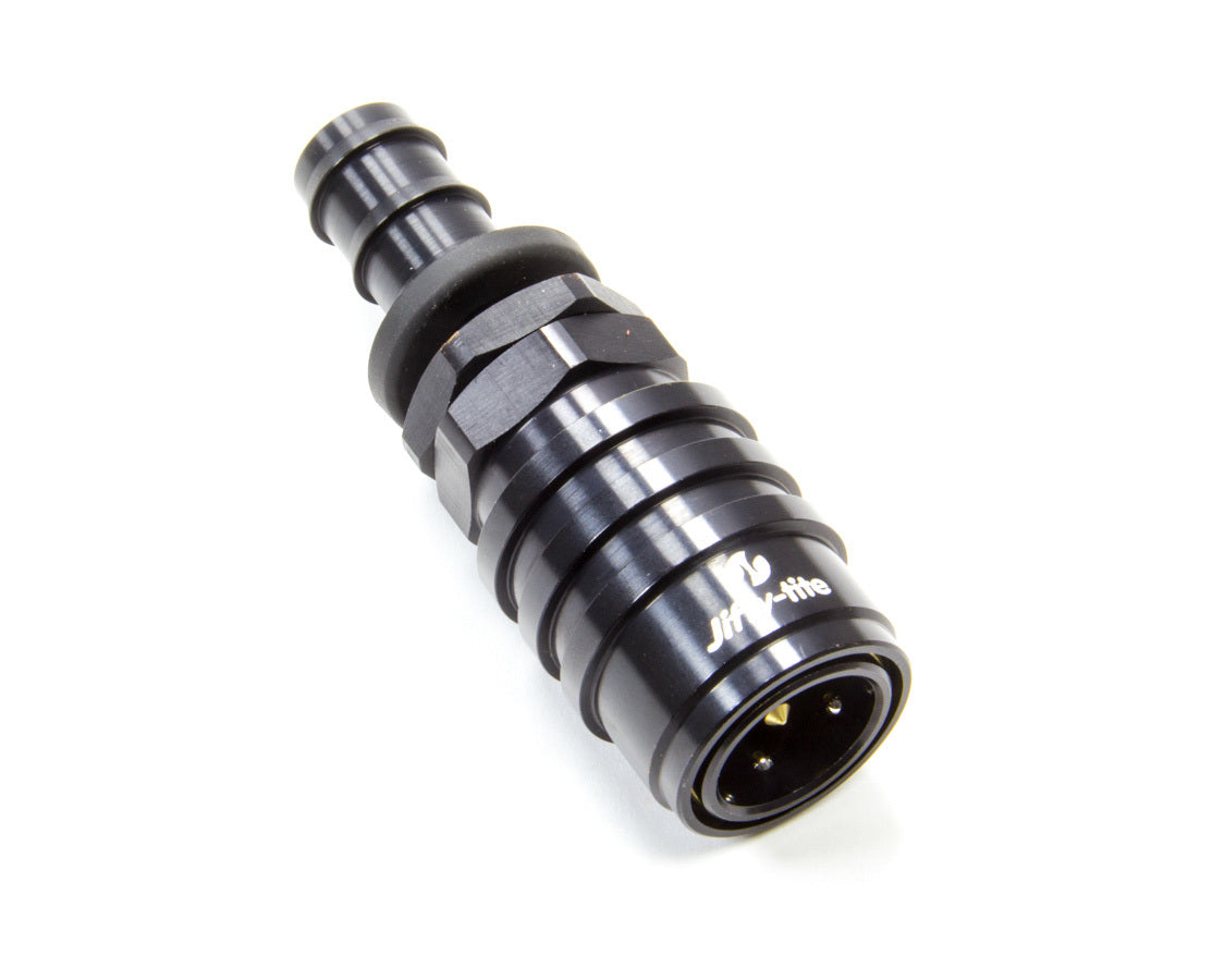 Jiffy-Tite Q/R #10 Male Push Lock to #10 Socket Valved Blk MPN JFT51510PJ