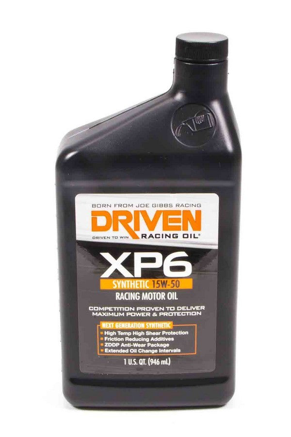 Driven Racing Oil XP6 15w50 Synthetic Oil 1 Qt Bottle JGP01006