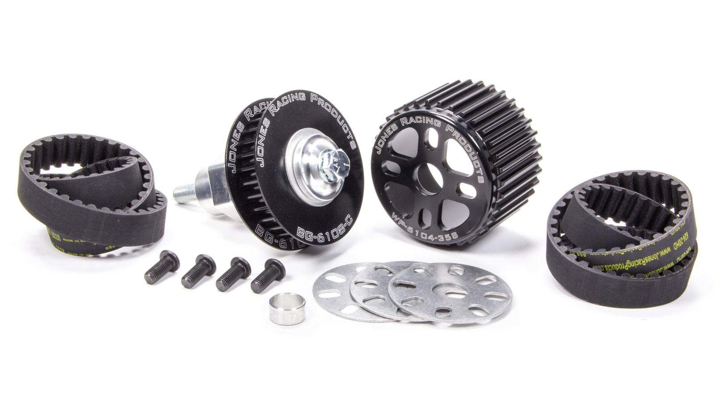 Jones Racing Products HTD Water Pump Drive Kit SBC MPN JRP2010-RA-11 For Chevy