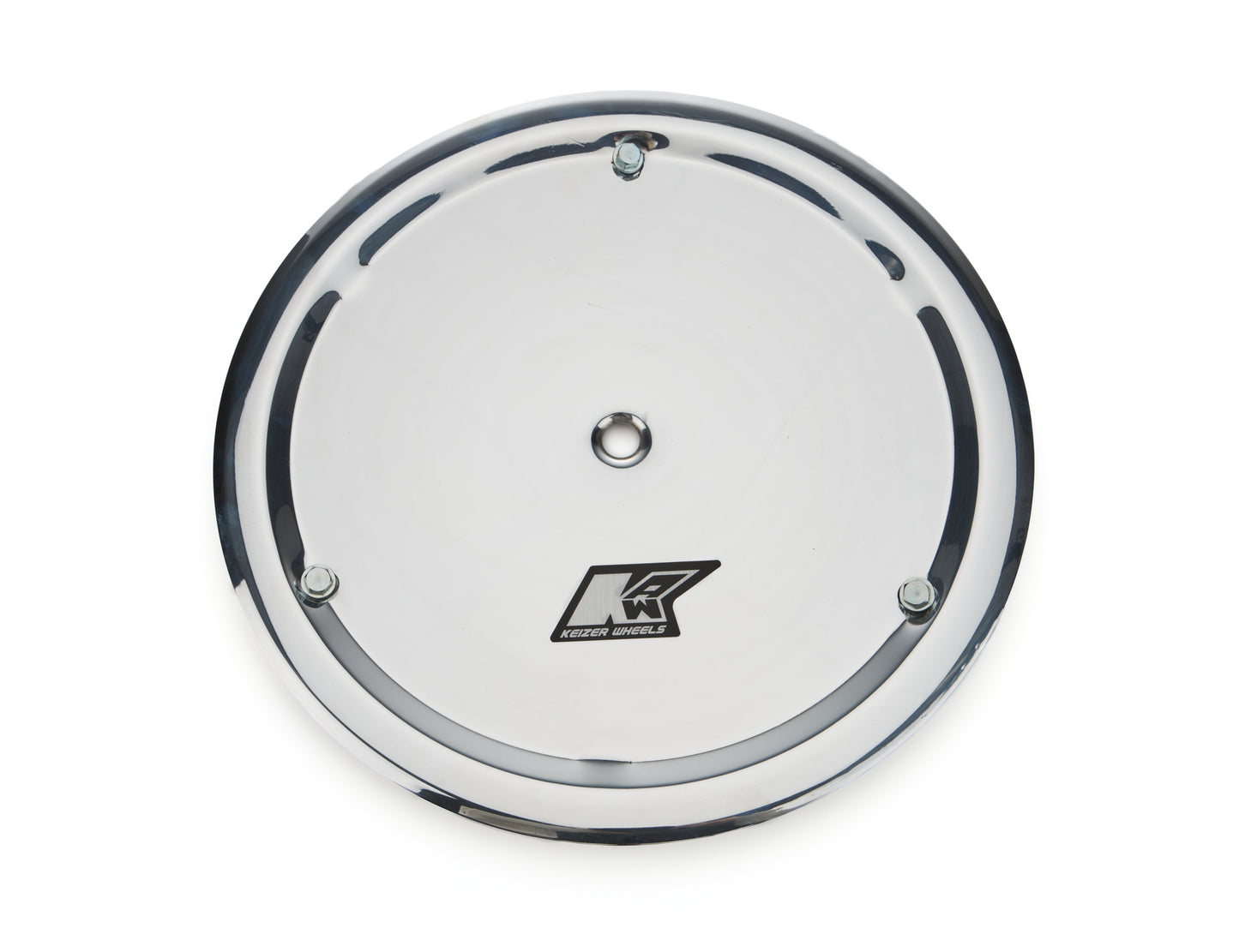KEIZER ALUMINUM WHEELS, INC. Mudcover 15in Polished w /3 5/16-18 Bolts KAW15MCBO