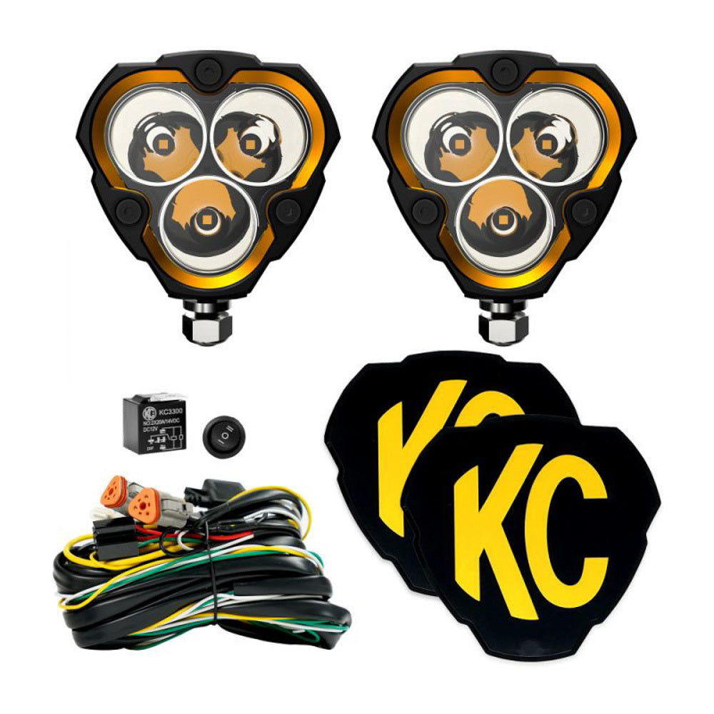 Kc Hilites Flex Era 3 Light Spot Beam Pair Pack Kit MPN KCH282