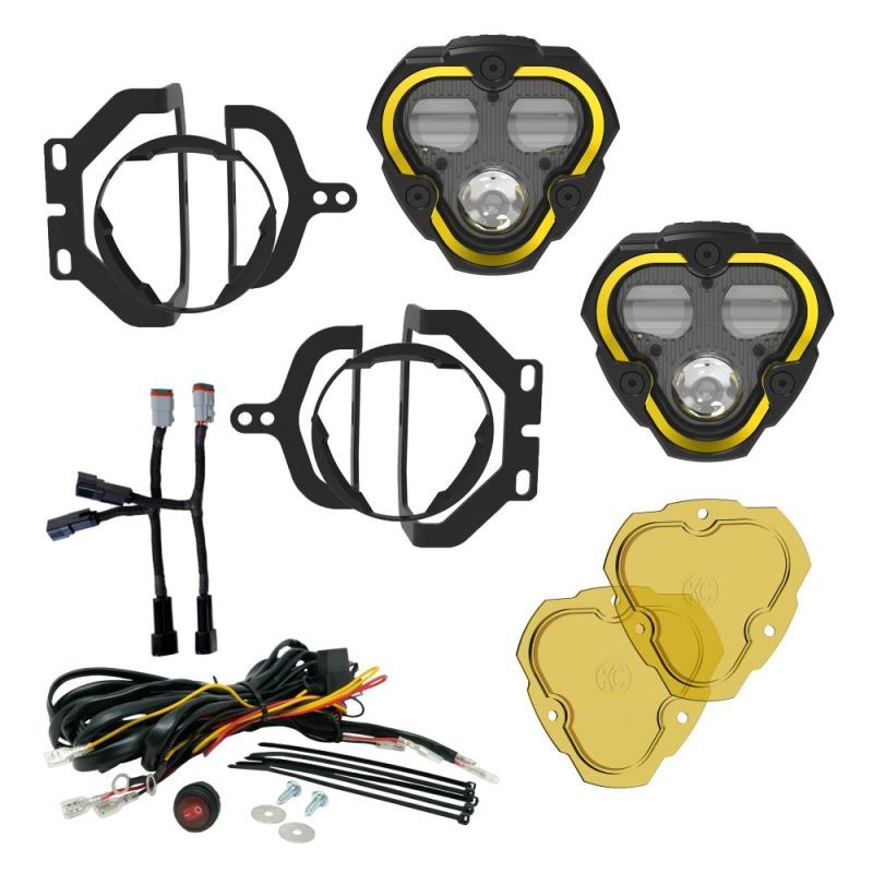 Kc Hilites Flex Era 3 Dual Mode SAE Fog Light Kit Pair MPN KCH97148 For Jeep