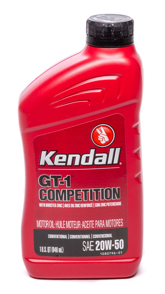 KENDALL OIL Kendall 20w50 GT-1 High Performance Oil 1qt KEN1081174