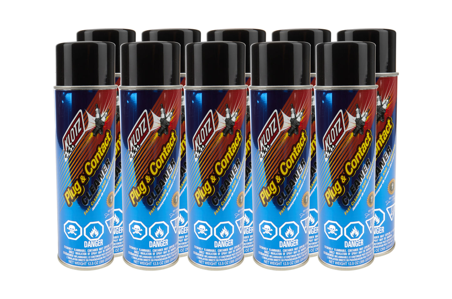 Klotz Synthetic Lubricants Plug and Contact Cleaner Case 12.5 Ounces MPN KLOKL-609-10