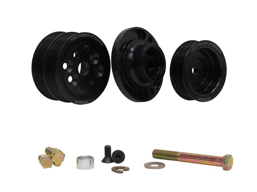 Krc Power Steering Serpentine Pulley Kit w/SBC Head Mount MPN KRC36351500 For Chevy