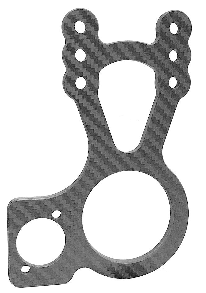 King Racing Products Carbon Steering Mount Left Side Shut Off MPN KRP1481 Sprint Car