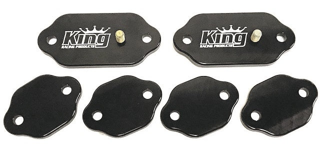 King Racing Products Exhaust Cover Kit Billet Standard Port MPN KRP2105 For Chevy