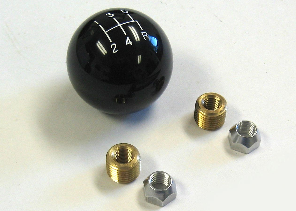 Lokar 2in Black Shifter Knob 5 Speed 3/8 x 24 MPN LOKSK-6876