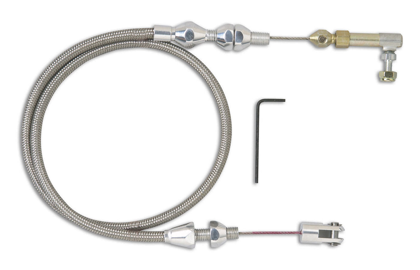 LOKAR Hi-Tech Throttle Cable - Polished LOKTCP-1000HT