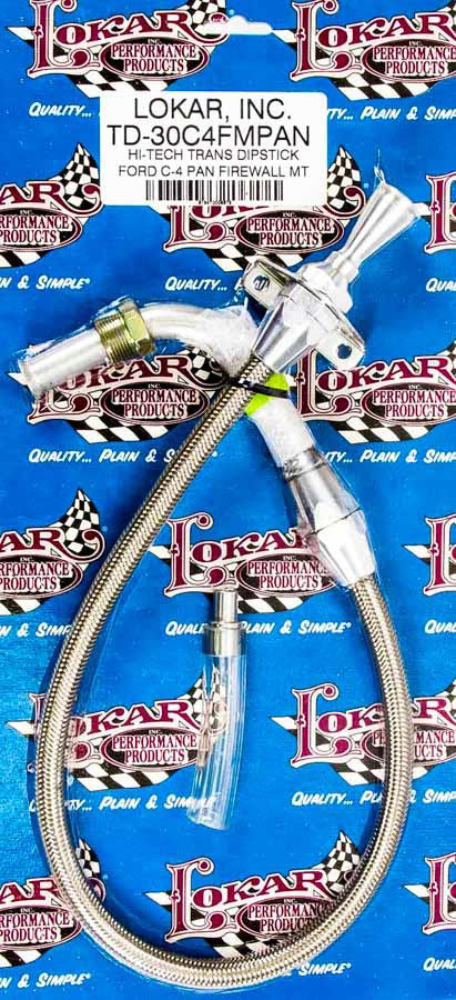 Lokar C-4 Firewall Mount Trans Dipstick-Pan Entry MPN LOKTD-30C4FMPAN