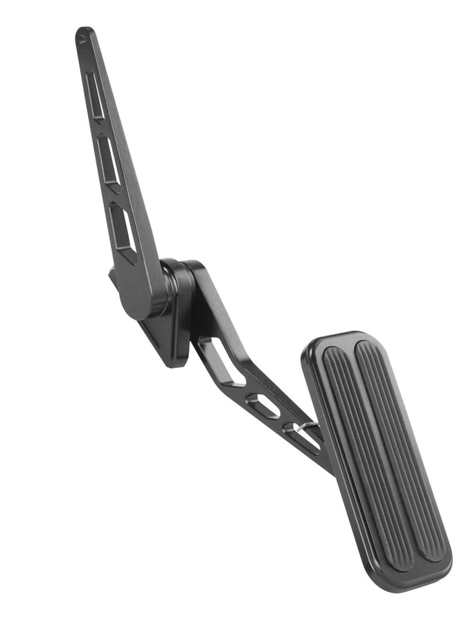 Lokar Blk XL Billet Aluminum Throttle Pedal w/Rubber MPN LOKXBFG-6012 For Universal use