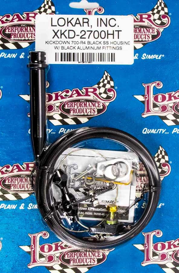 Lokar Black Kickdown Kit GM 700R4 MPN LOKXKD-2700HT