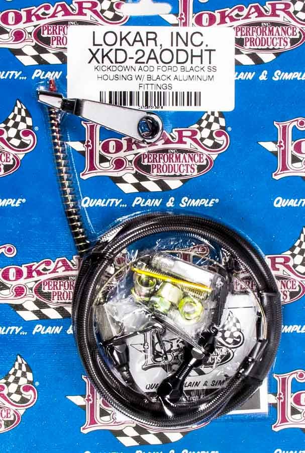 Lokar Black Kickdown Kit Ford AOD MPN LOKXKD-2AODHT