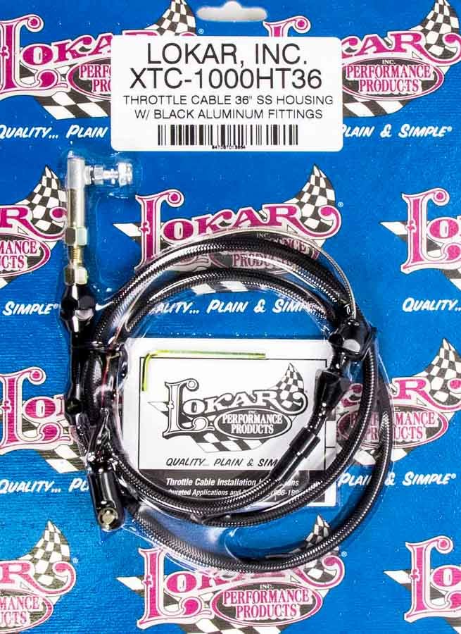 LOKAR Throttle Cable Black 36in LOKXTC-1000HT36