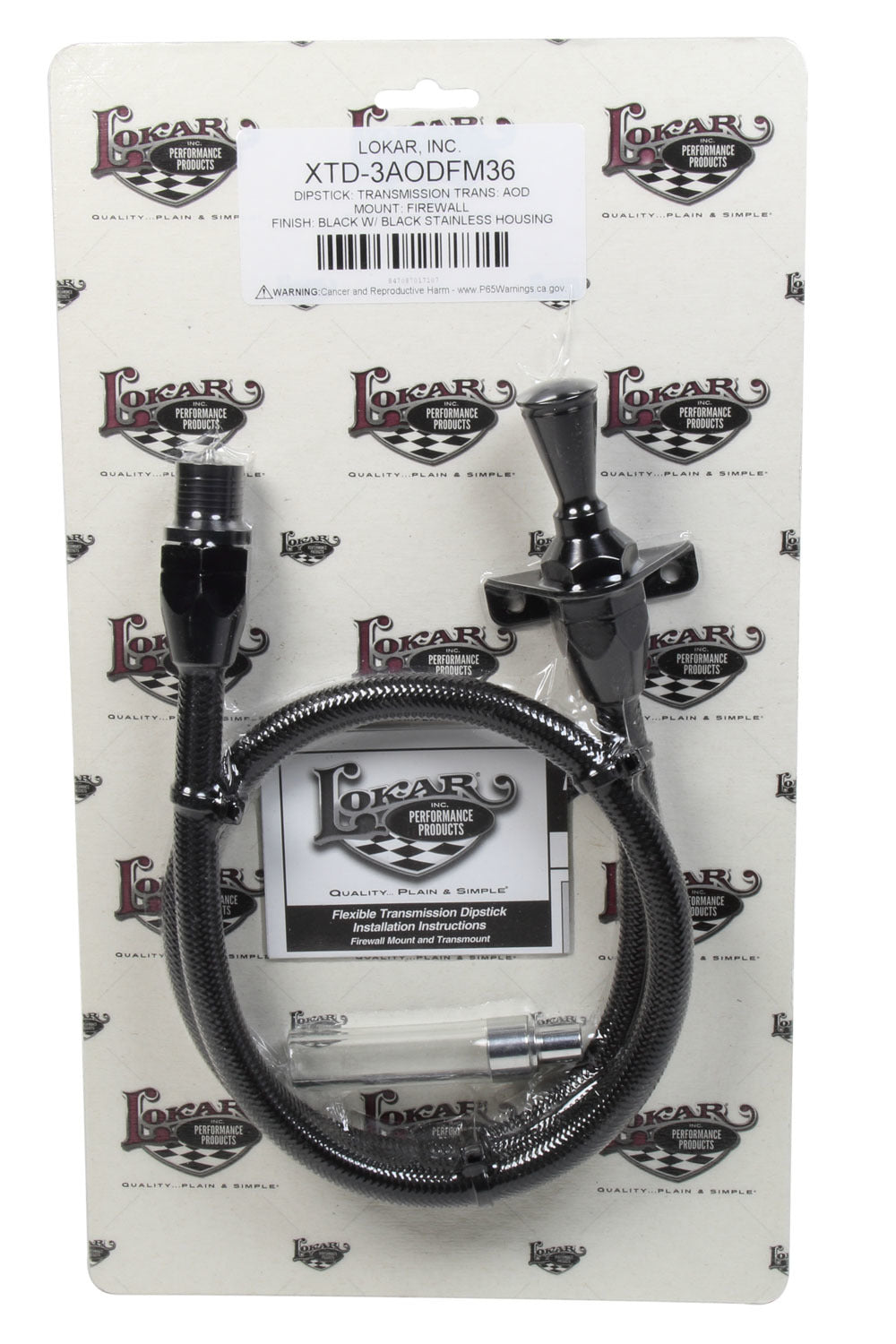 LOKAR DIPSTICK TRANS AOD FIREW ALL MOUNT BLACK SS HOUSI LOKXTD-3AODFM36