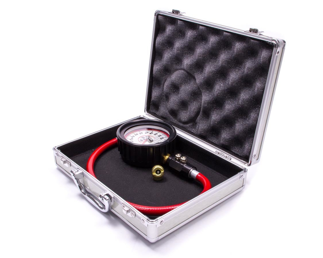 LONGACRE Tire Gauge 0-60PSI 3.5in GID Dual Bleed Magnum LON52-52001