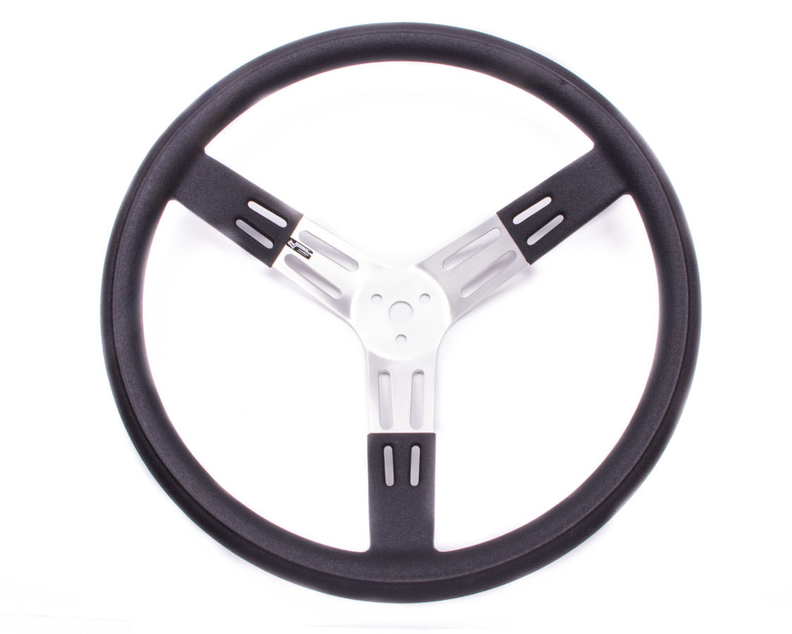 LONGACRE 17in. Steering Wheel Black Alum. Smooth Grip LON52-56811