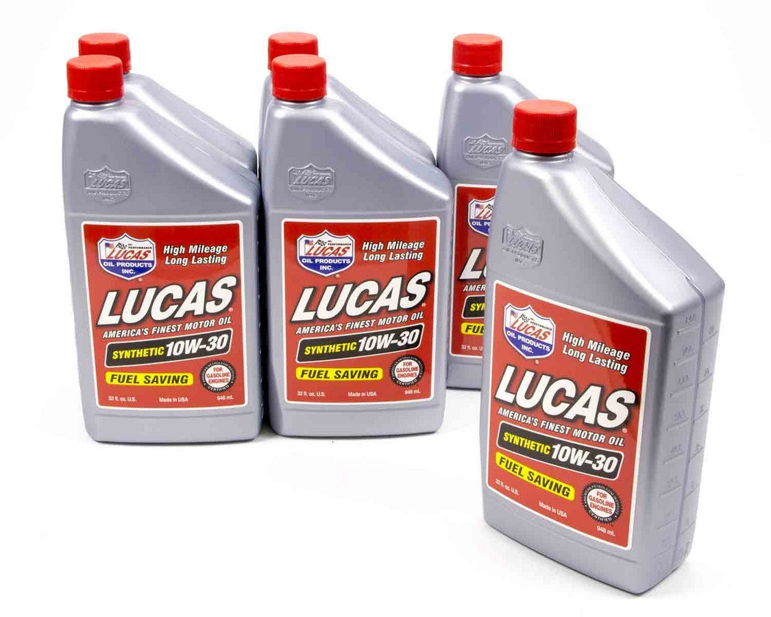 LUCAS OIL Synthetic 10w30 Oil Case/6 LUC10050-6