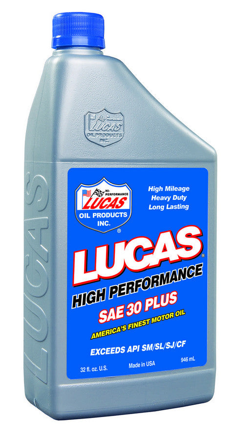 LUCAS OIL SAE 30w Motor Oil 1 Qt Petroleum LUC10053
