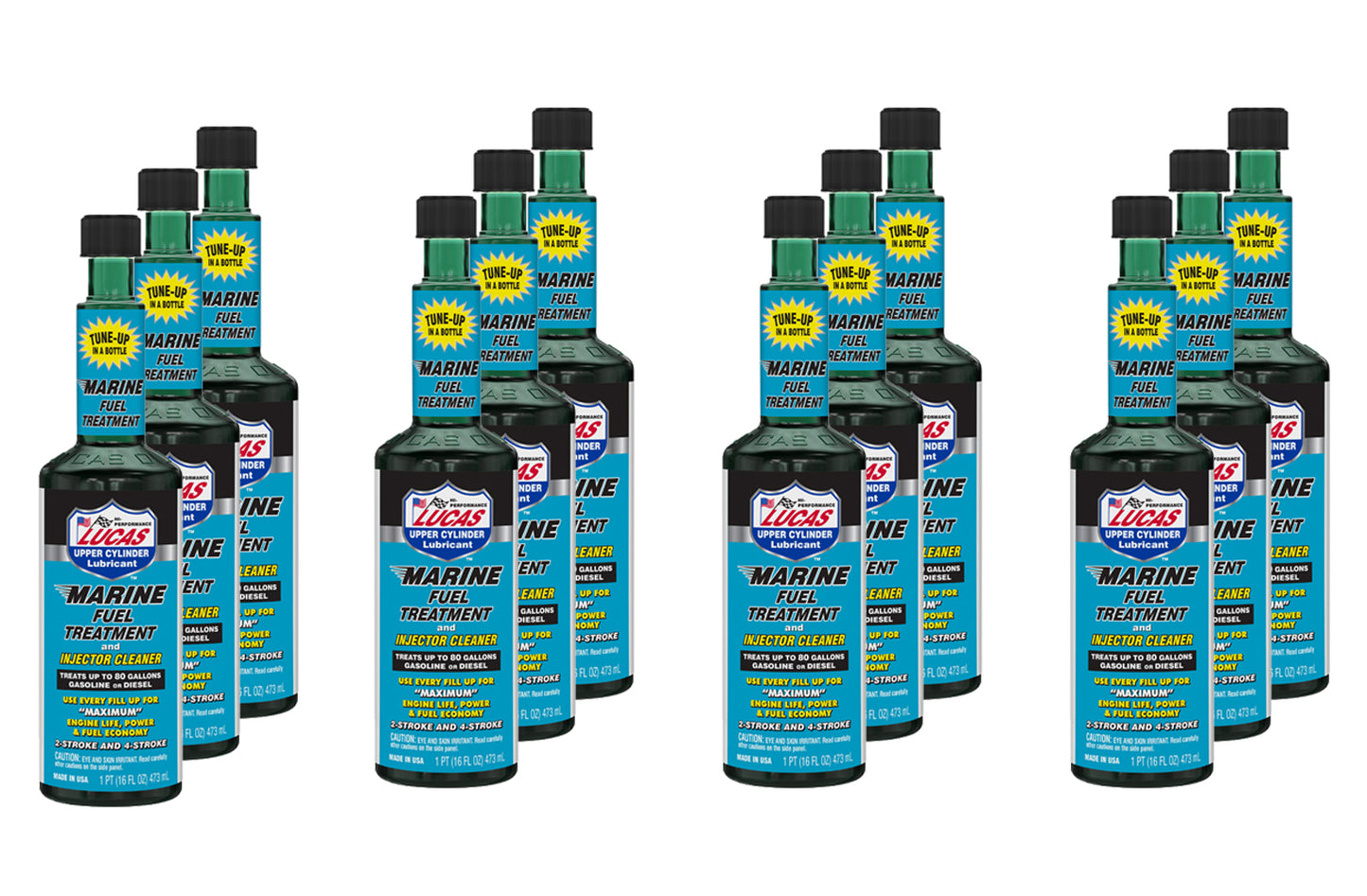 LUCAS OIL Marine Fuel Treatment Case 12 x 16 Ounces LUC10150-12