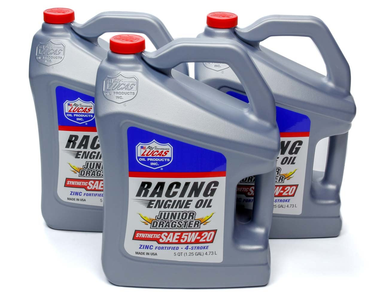 LUCAS OIL Jr. Dragster-Karting Oil 5w20 Case 3 x 5 Qt Jug LUC10471-3