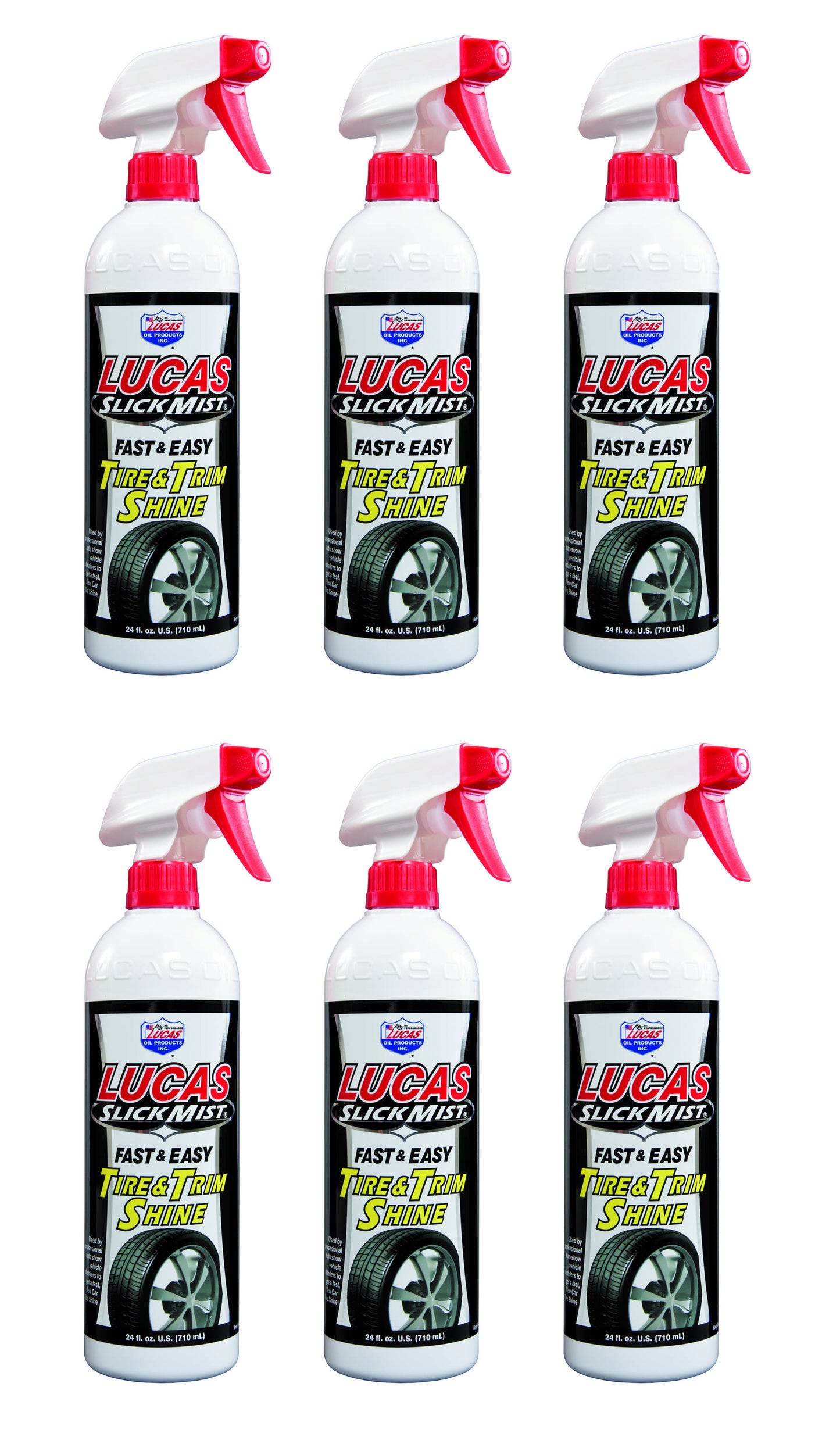 LUCAS OIL Slick Mist Tire & Trim Shine 6x24oz LUC10513-6