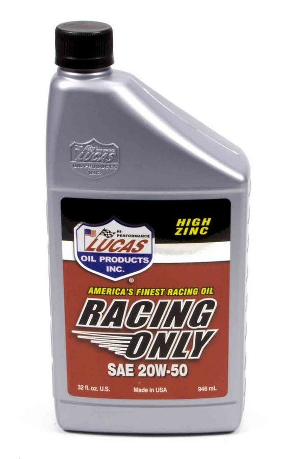 LUCAS OIL 20w50 Racing Oil 1 Quart Semi-Synthetic LUC10620