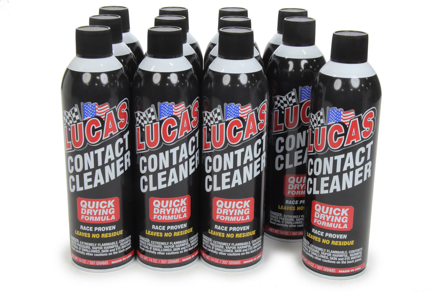 LUCAS OIL Contact Cleaner Aerosol Case 12x14 Ounce Cans LUC10799-12