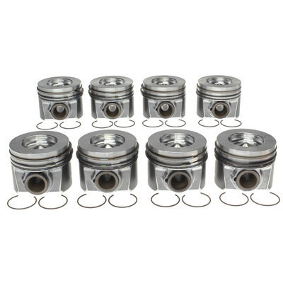Mahle Original/Clevite Piston Set w/Rings Ford 6.4L Diesel 8pk MPN M772243666WR For Ford