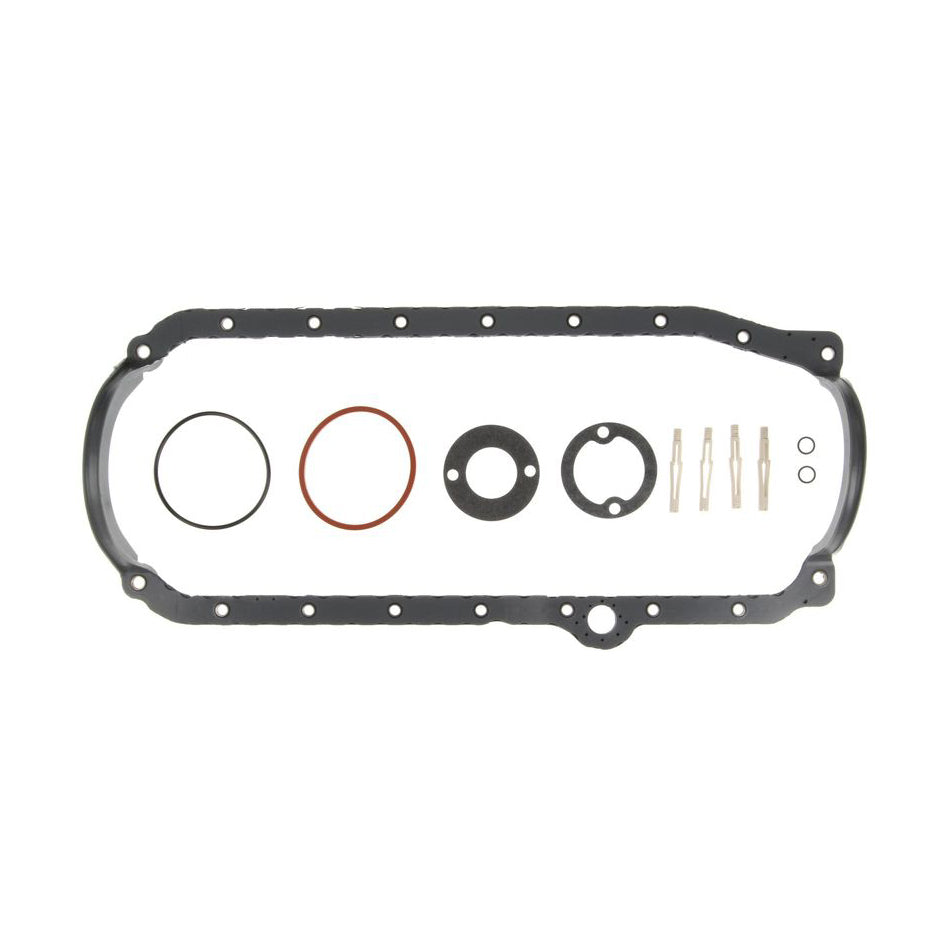 Mahle Original/Clevite Oil Pan Gasket Set - SBC 86-91 w/1-Piece Rr Main MPN M77OS32496B For Chevy