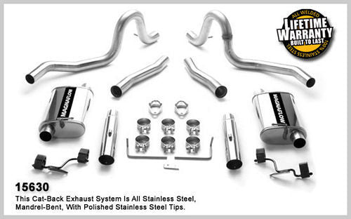 Magnaflow Perf Exhaust 87-93 Mustang LX 5.0L Cat Back Kit MPN MAG15630 For Ford Coyote, Mustang 1986-93