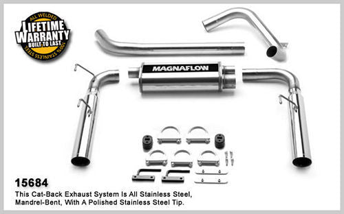 Magnaflow Perf Exhaust 98-02 Camaro/Firebird 5.7L Cat Back Kit MPN MAG15684 For GM LS-Series, F-Body 1998-2002
