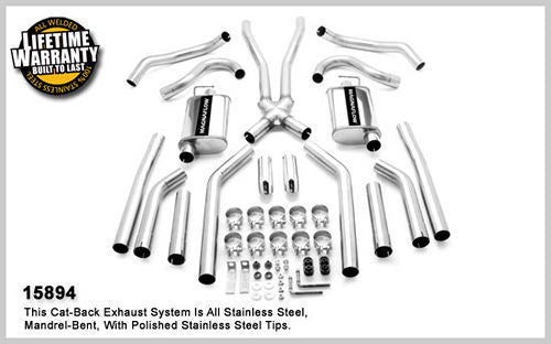 Magnaflow Perf Exhaust 68-72 GM A Body 2.5in Dual Exhaust System MPN MAG15894 For GM A-Body 1968-72