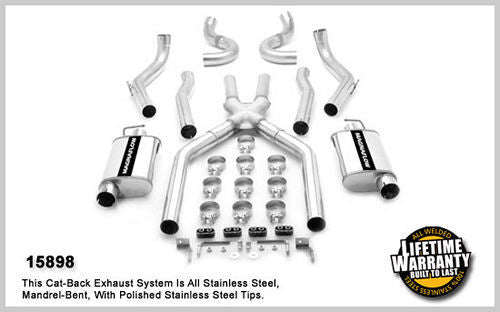 Magnaflow Perf Exhaust 68-72 GM A Body 3in Dual Exhaust System -MAG15898