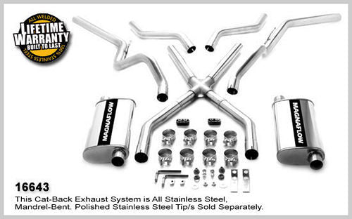 Magnaflow Perf Exhaust 67-72 GM C10 P/U Cross MPN MAG16643 For Chevy, GM Fullsize Truck 1960-72