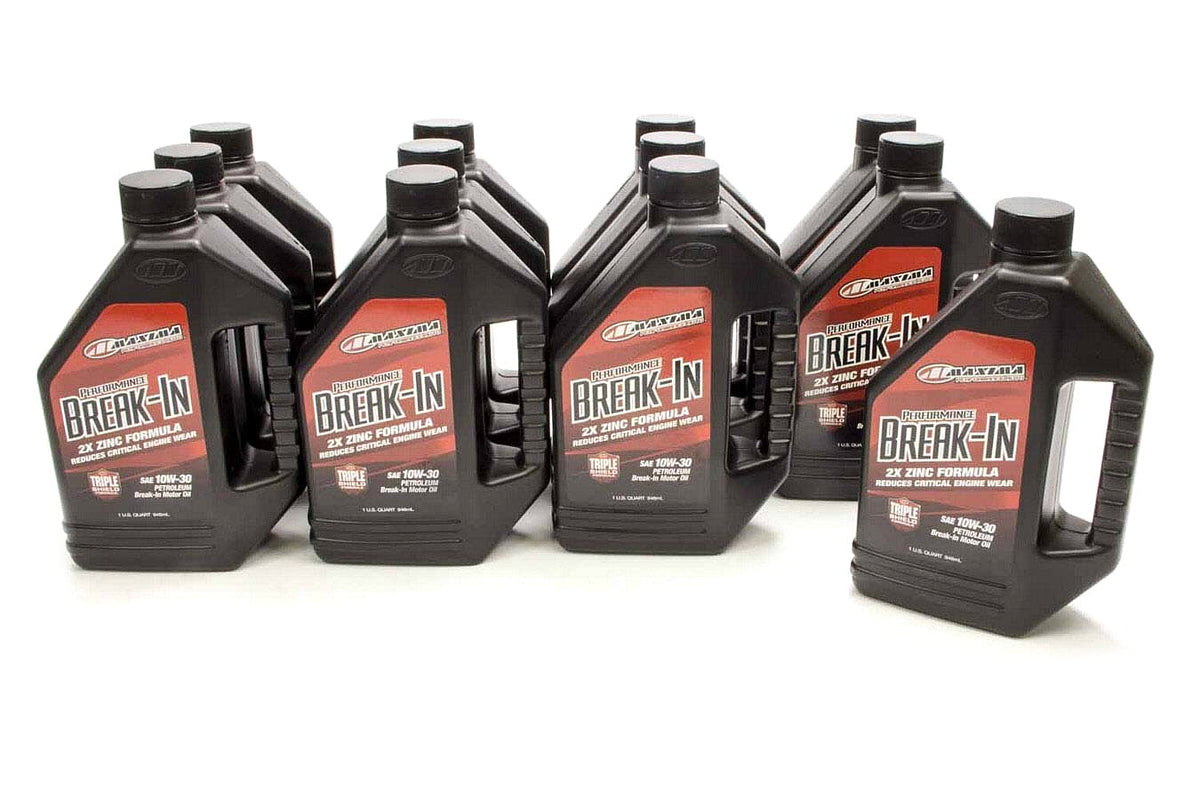 MAXIMA RACING OILS 10w30 Break-In Oil Case 12x1 Quart MAX39-10901