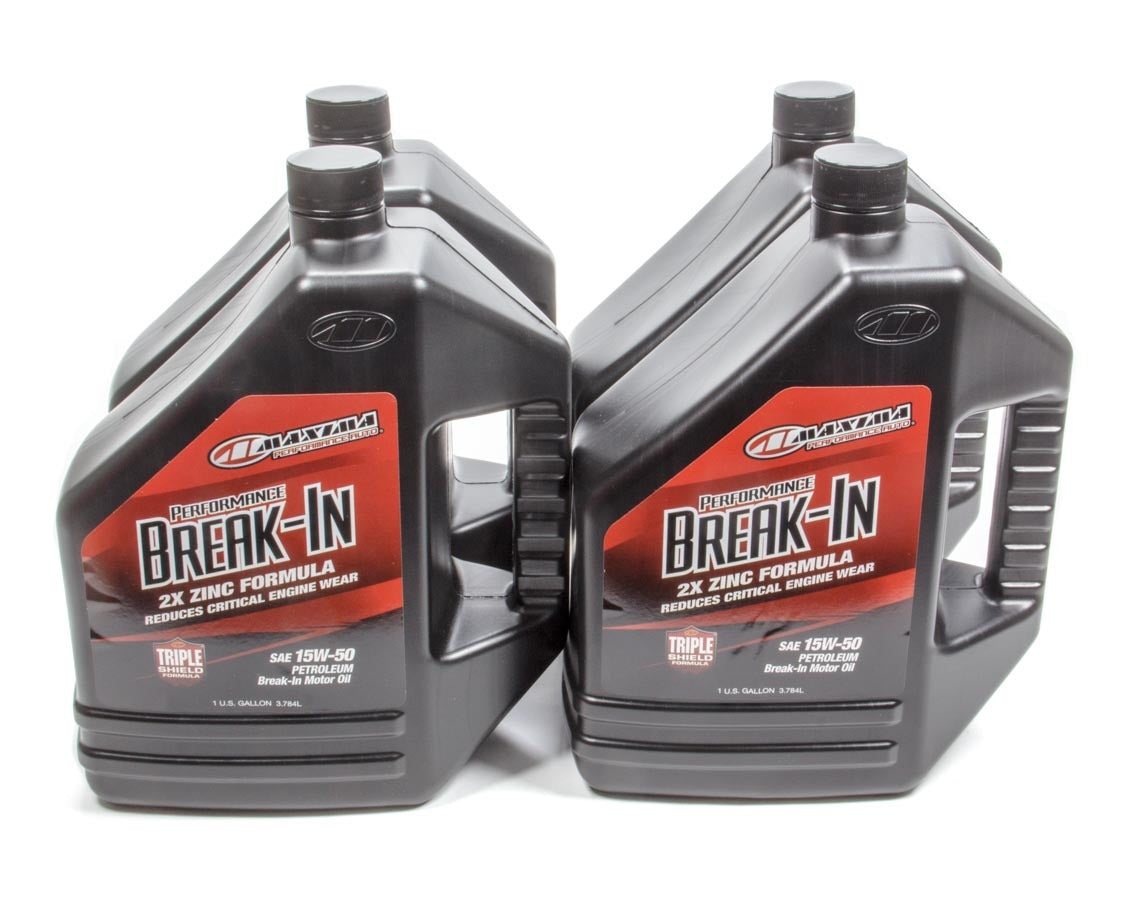 MAXIMA RACING OILS 15w50 Break-In Oil Case 4x1 Gallon MAX39-119128