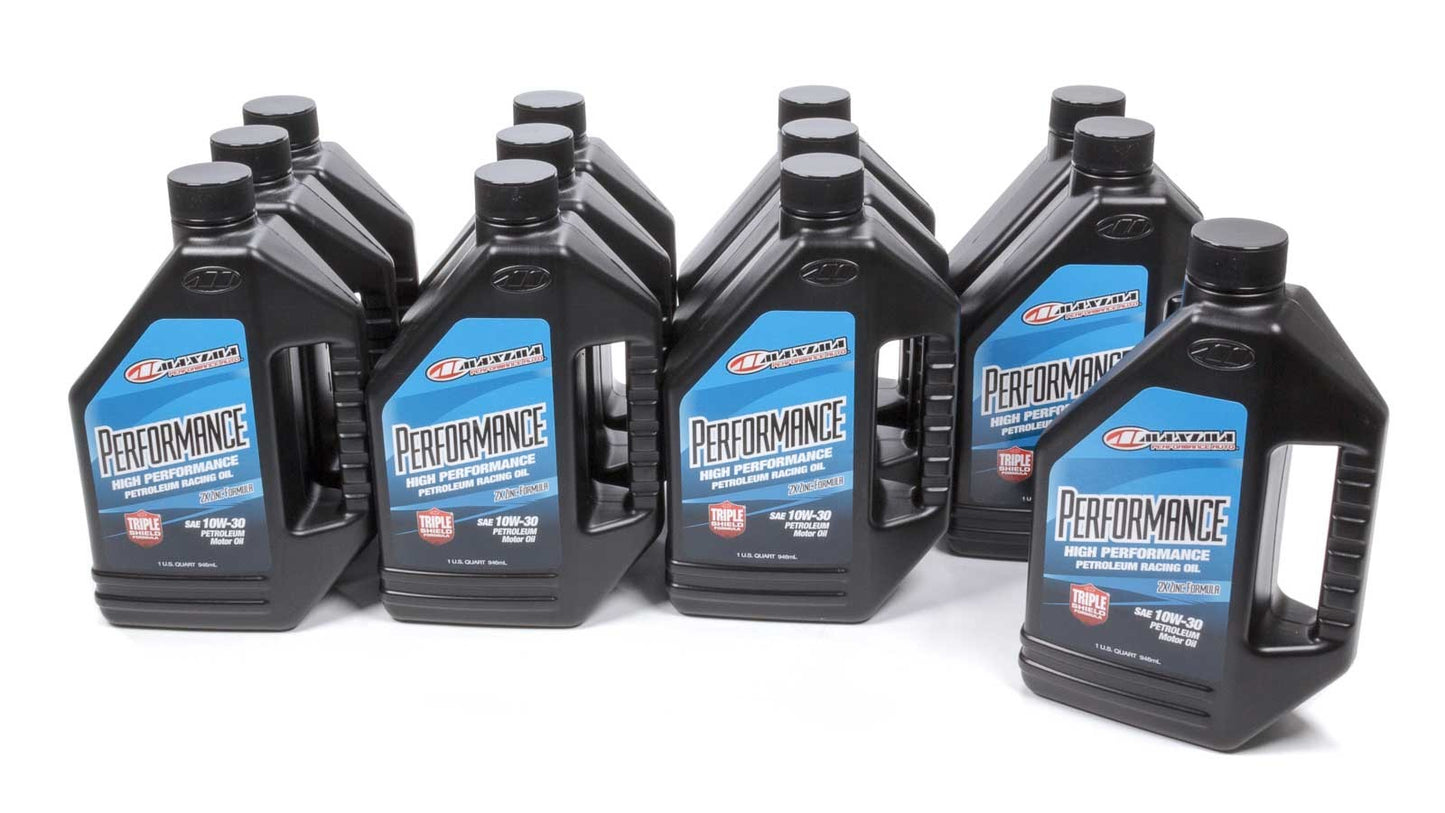 MAXIMA RACING OILS 10W30 Petroleum Oil Case 12x1 Quart Performance MAX39-33901